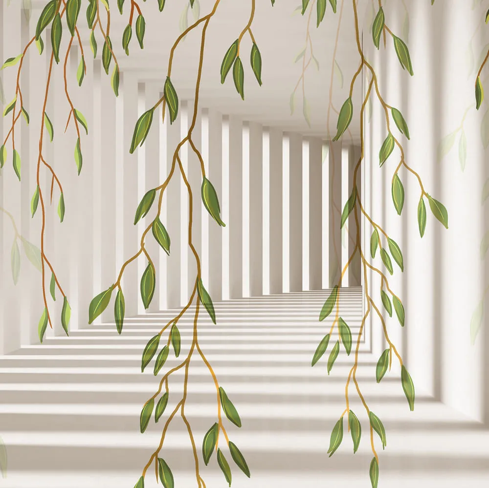 Фотообои рулонные Citydecor Flower Tunnel 3d 4 на флизелиновой основе 300x260 см