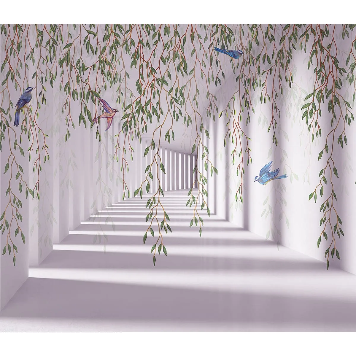 Фотообои рулонные Citydecor Flower Tunnel 3d 5 на флизелиновой основе 300x260 см