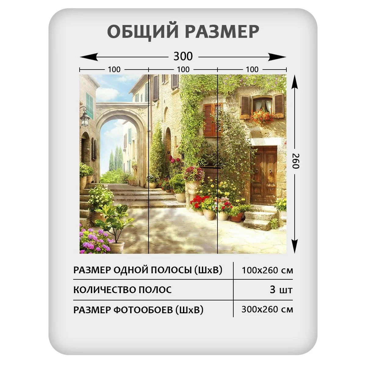 Фотообои рулонные Citydecor Фреска 37 на флизелиновой основе 300x260 см