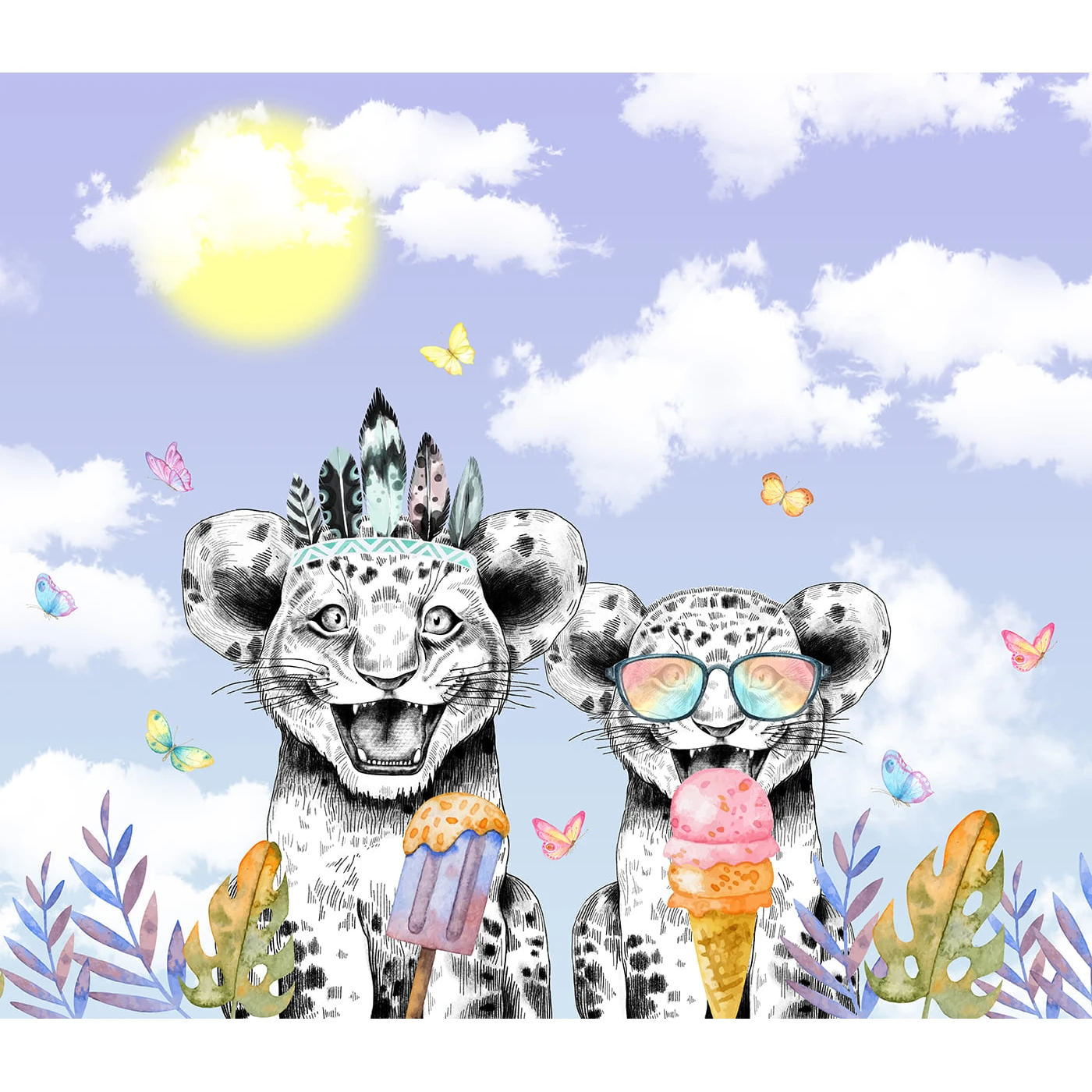Бесшовное панно Citydecor Fun 10 на флизелиновой основе 300x270 см