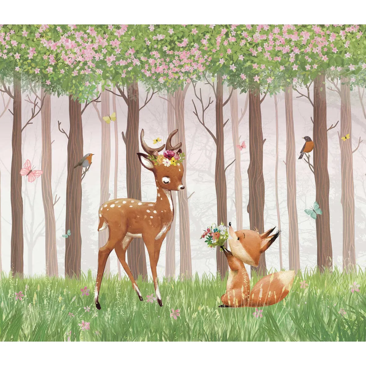 Дизайнерские фотообои рулонные Citydecor Magic Forest 1 на флизелиновой основе 300x260 см