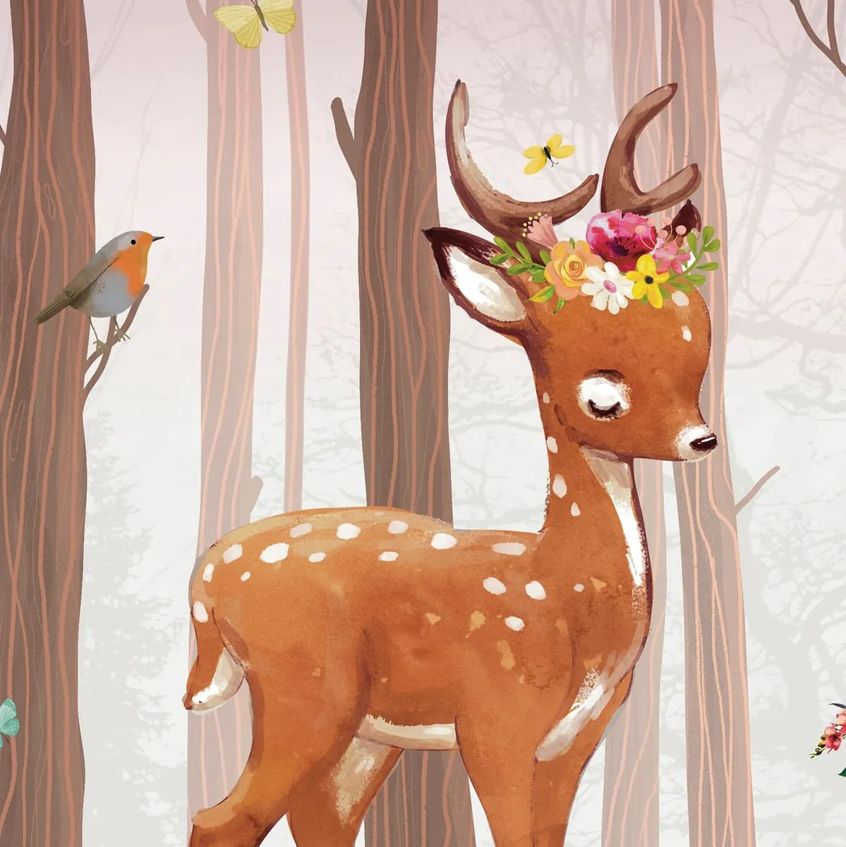 Дизайнерские фотообои рулонные Citydecor Magic Forest 1 на флизелиновой основе 300x260 см