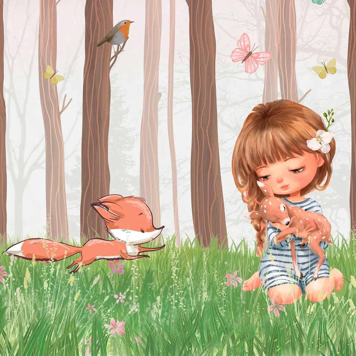 Дизайнерские фотообои рулонные Citydecor Magic Forest 4 на флизелиновой основе 300x260 см