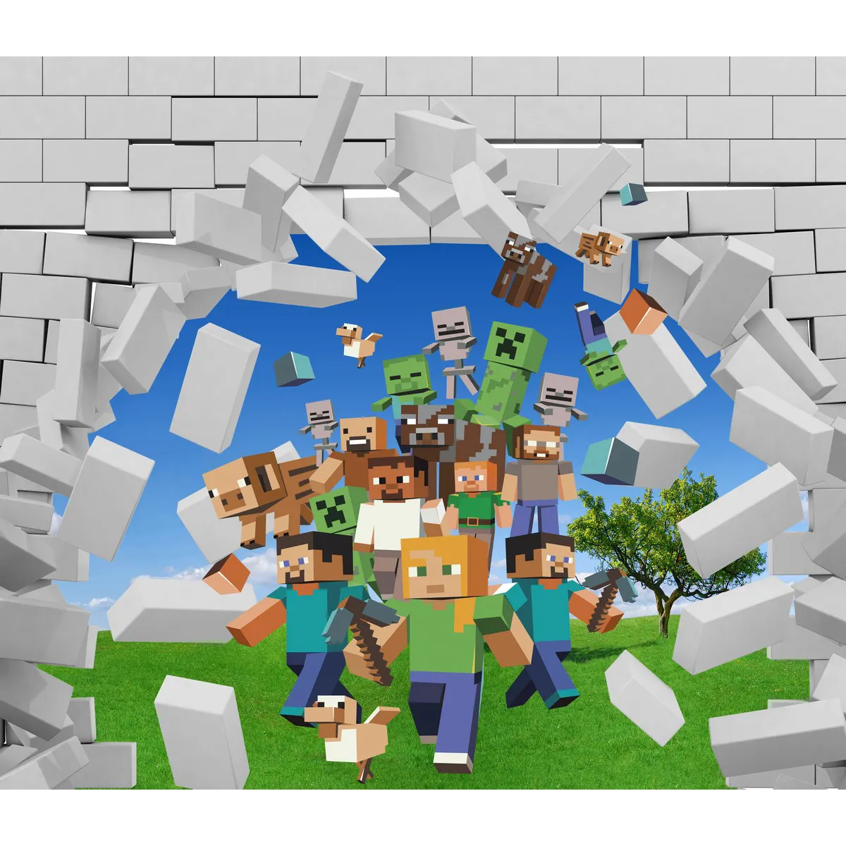 Фотообои рулонные Citydecor Майнкрафт на флизелиновой основе 300x260 см 