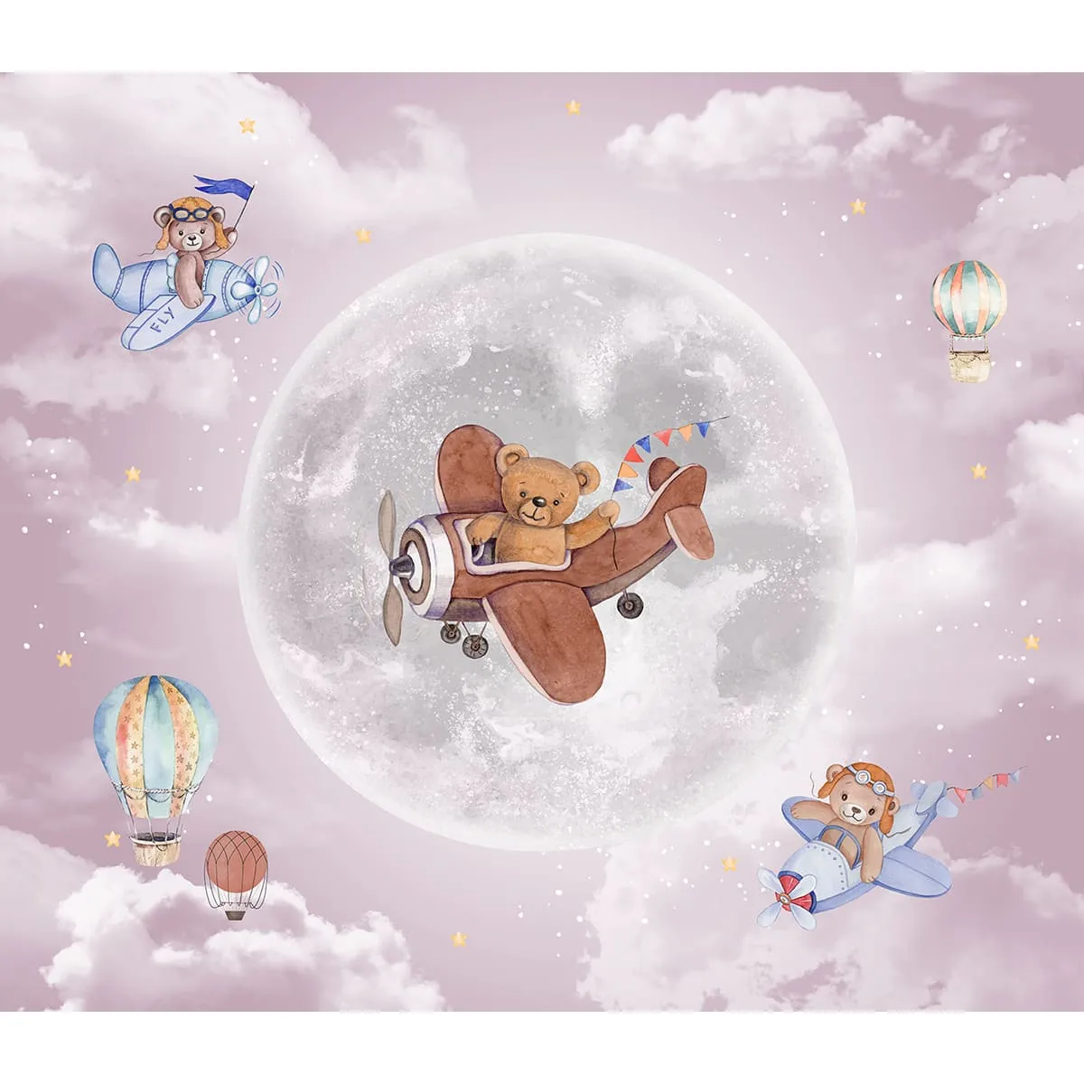 Дизайнерские фотообои рулонные Citydecor Мечтатели 10 на флизелиновой основе 300x260 см