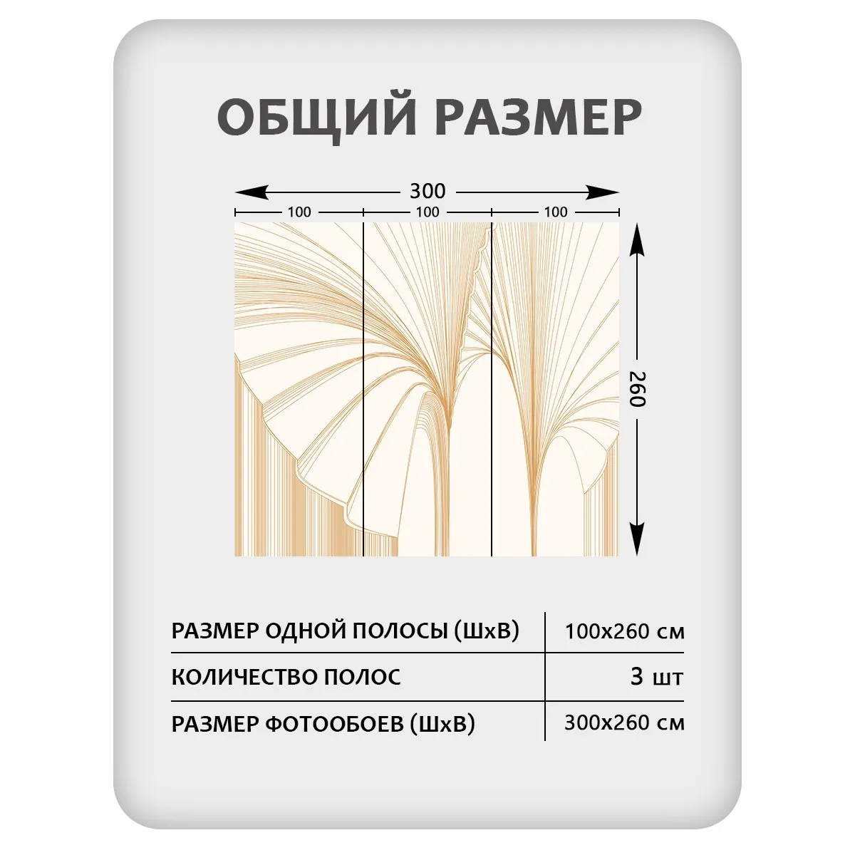 Фотообои рулонные Citydecor Perfect Lines 23 на флизелиновой основе 300x260 см