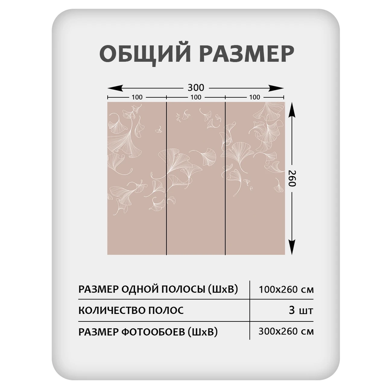 Фотообои рулонные Citydecor Perfect Lines 69 на флизелиновой основе 300x260 см