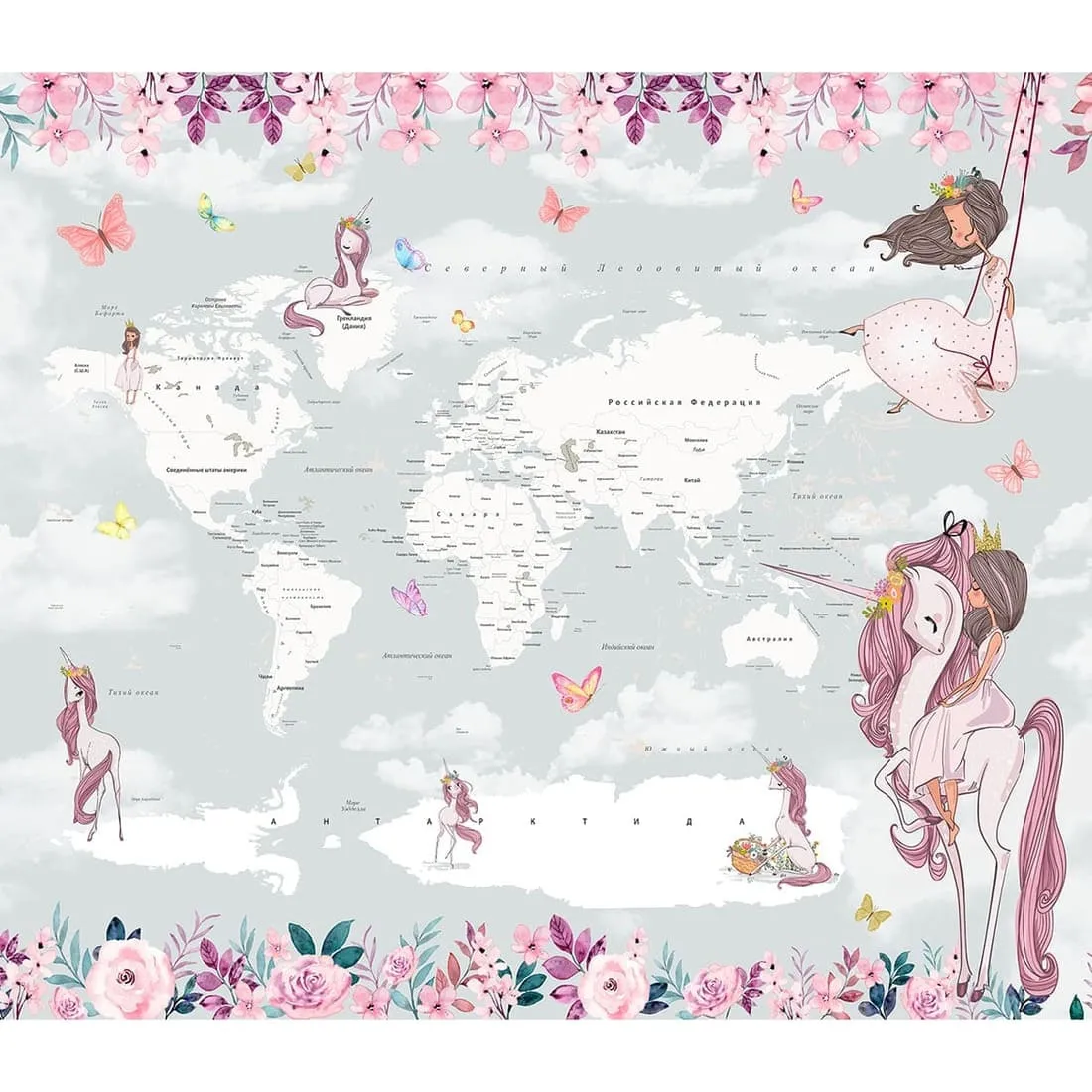 Дизайнерские фотообои рулонные Citydecor Princess 10 на флизелиновой основе 300x260 см