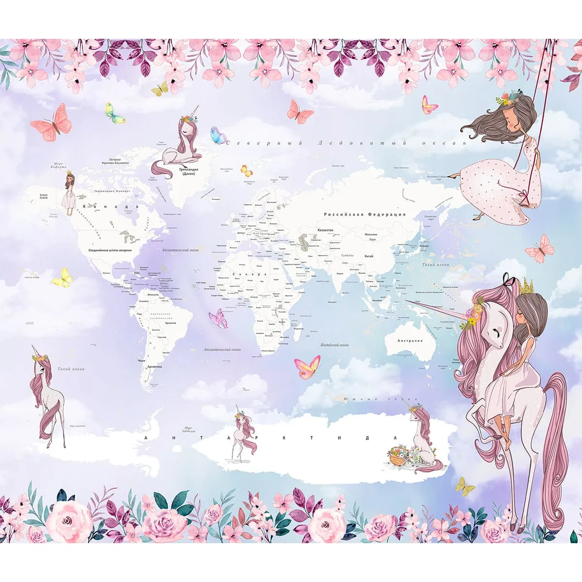 Дизайнерские фотообои рулонные Citydecor Princess 11 на флизелиновой основе 300x260 см