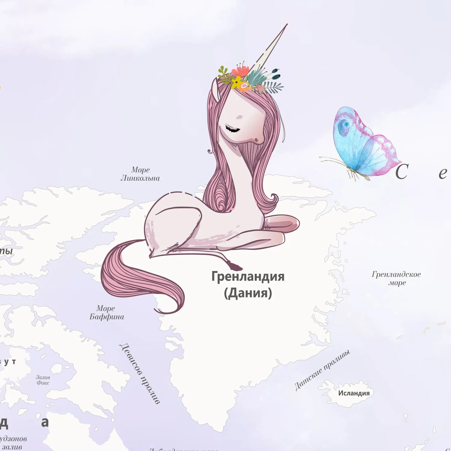 Дизайнерские фотообои рулонные Citydecor Princess 11 на флизелиновой основе 300x260 см