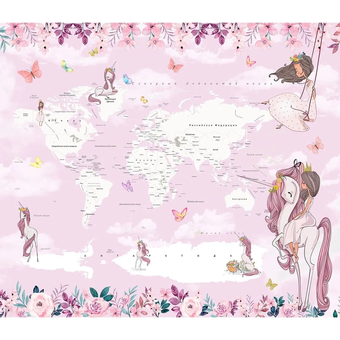 Дизайнерские фотообои рулонные Citydecor Princess 12 на флизелиновой основе 300x260 см