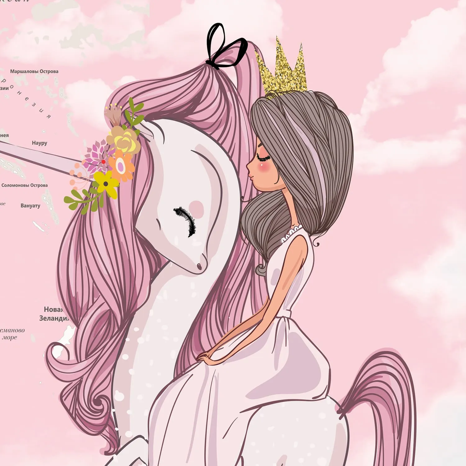 Дизайнерские фотообои рулонные Citydecor Princess 14 на флизелиновой основе 300x260 см