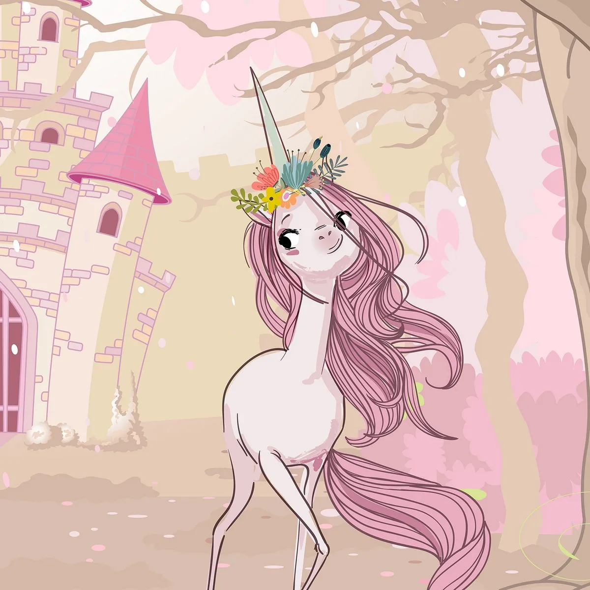 Дизайнерские фотообои рулонные Citydecor Princess 2 на флизелиновой основе 300x260 см 