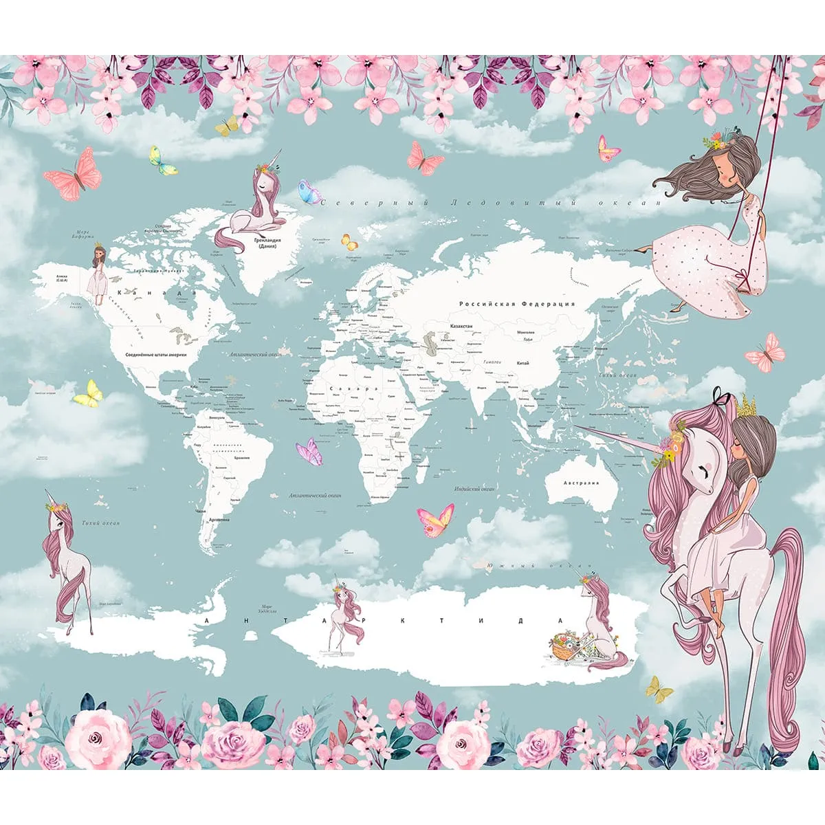 Дизайнерские фотообои рулонные Citydecor Princess 9 на флизелиновой основе 300x260 см