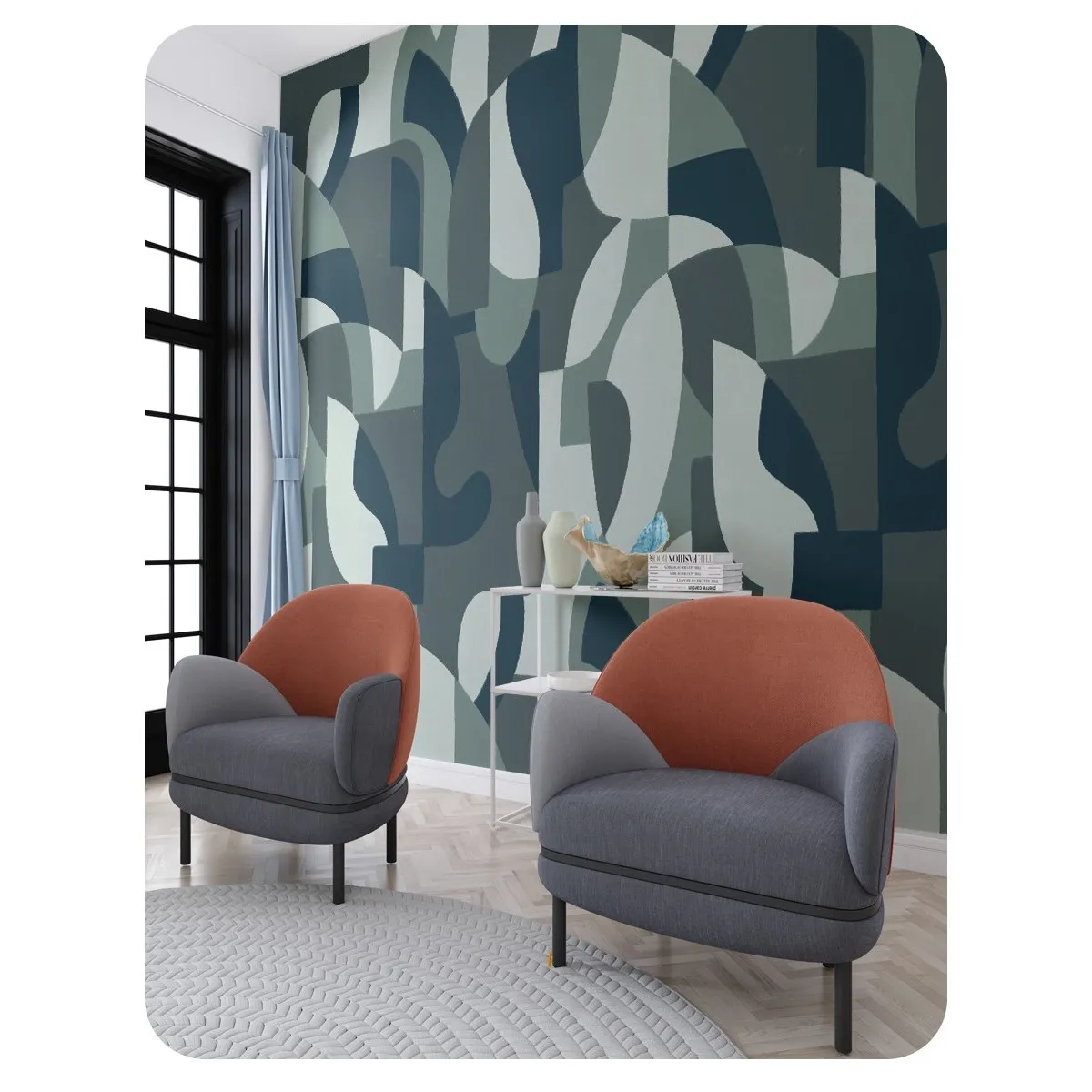 Фотообои рулонные Citydecor Scandi 55 на флизелиновой основе 300x260 см