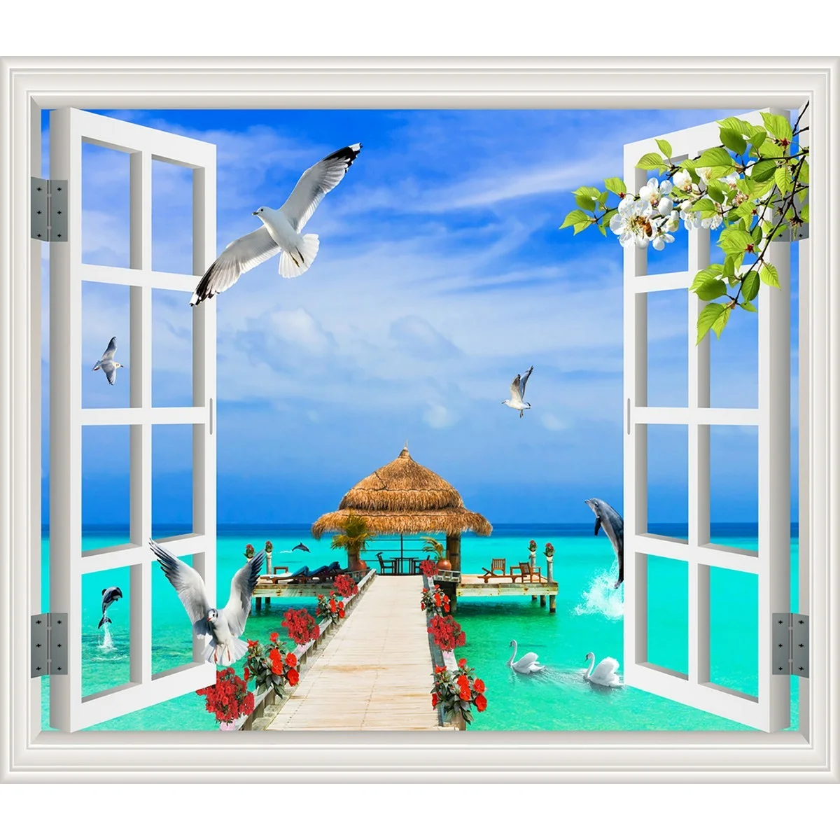 Фотообои рулонные Citydecor Море и Водопады 30 на флизелиновой основе 300x260 см