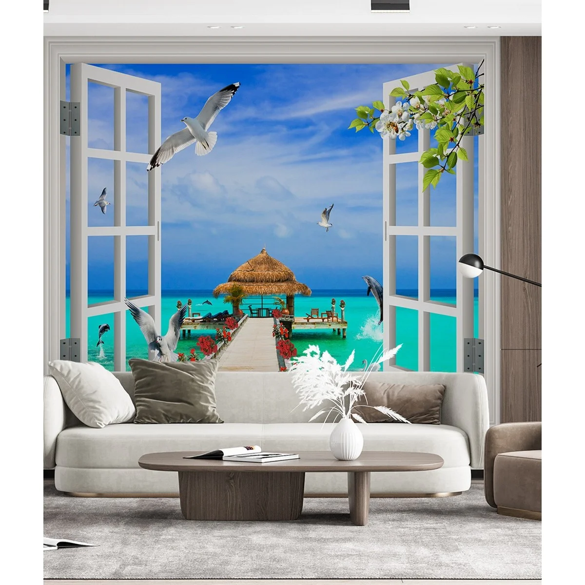 Фотообои рулонные Citydecor Море и Водопады 30 на флизелиновой основе 300x260 см