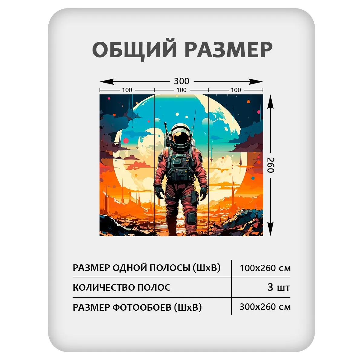 Фотообои рулонные Citydecor Космос 32 на флизелиновой основе 300x260 см