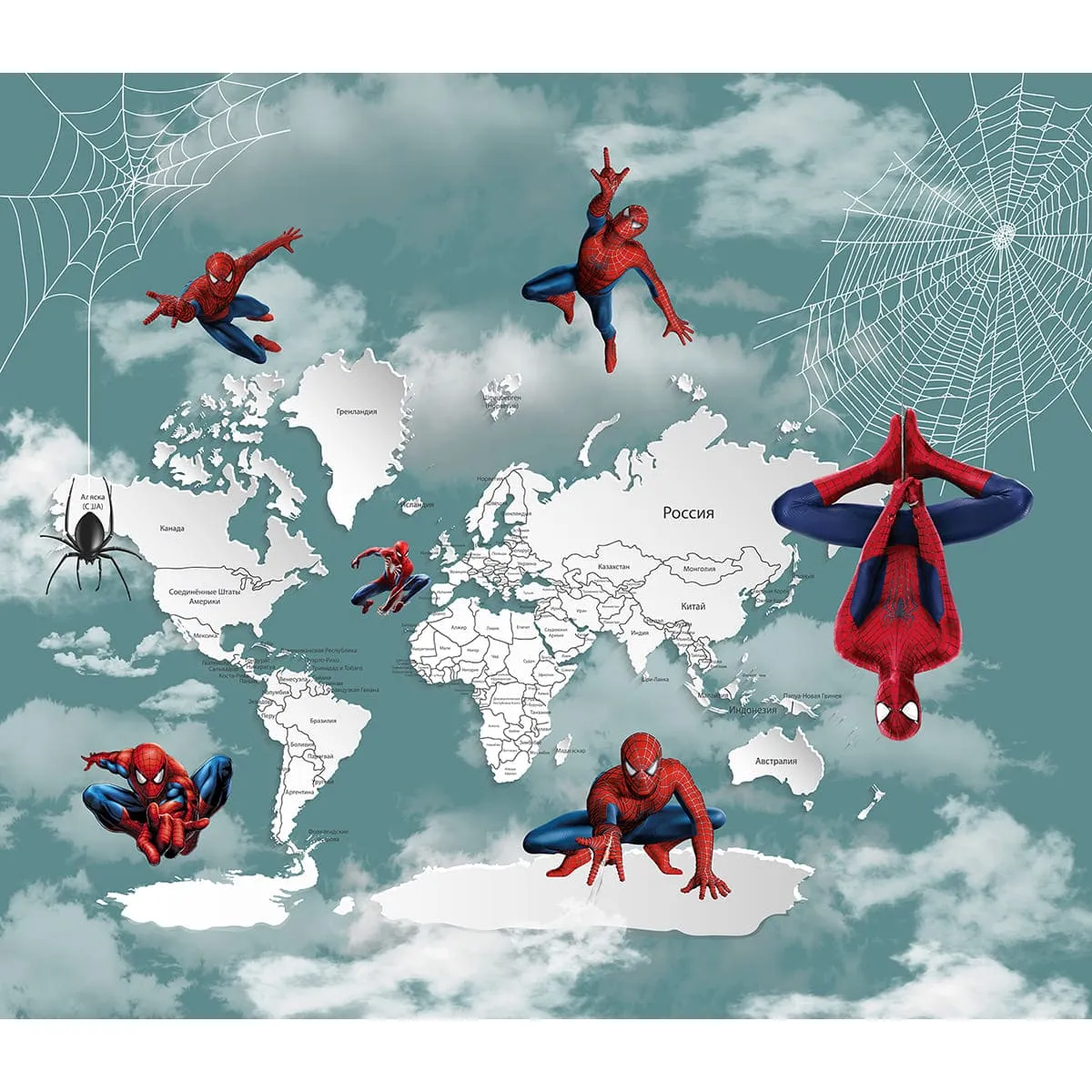 Дизайнерские фотообои рулонные Citydecor Superhero Spider-Man 2 на флизелиновой основе 300x260 см