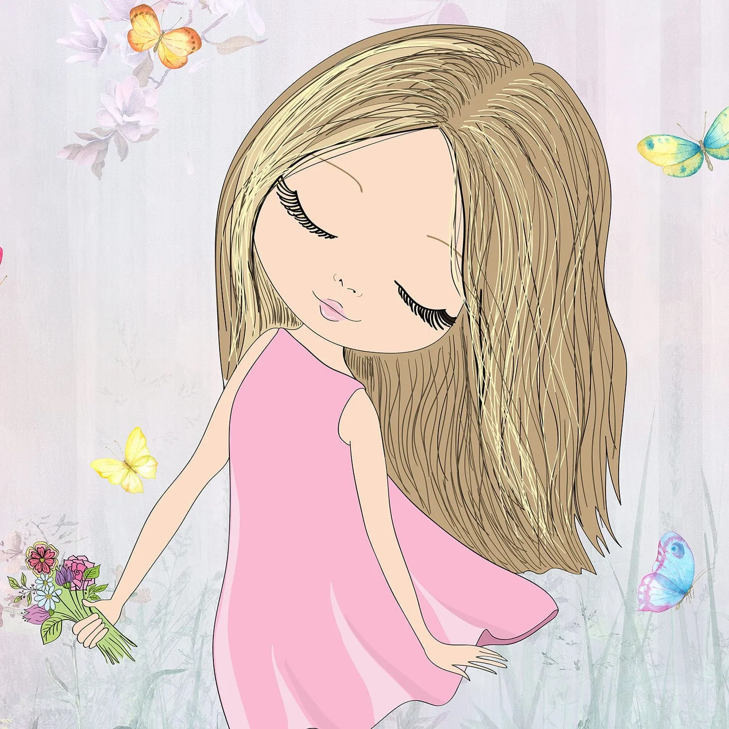 Дизайнерские фотообои рулонные Citydecor Sweet Dreams 1 на флизелиновой основе 300x260 см