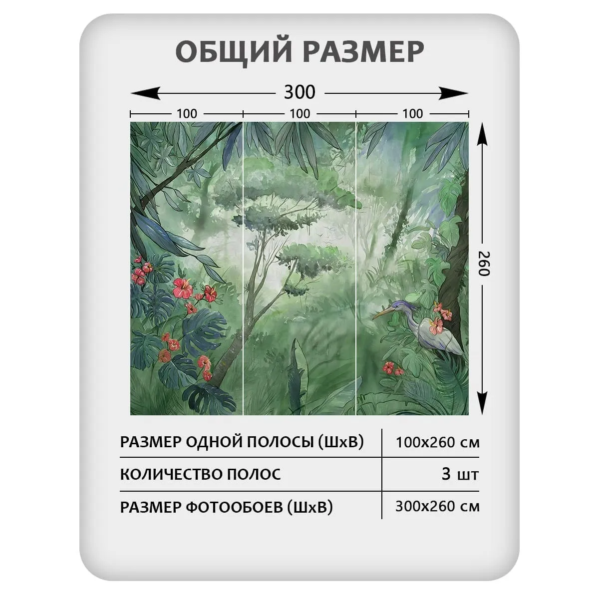 Фотообои рулонные Citydecor Таинственный лес 16 на флизелиновой основе 300x260 см