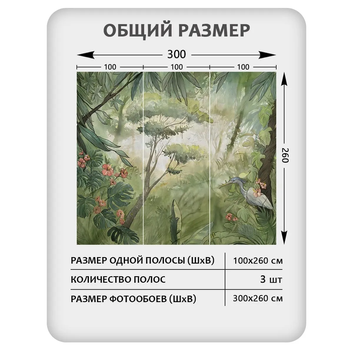 Фотообои рулонные Citydecor Таинственный лес 20 на флизелиновой основе 300x260 см