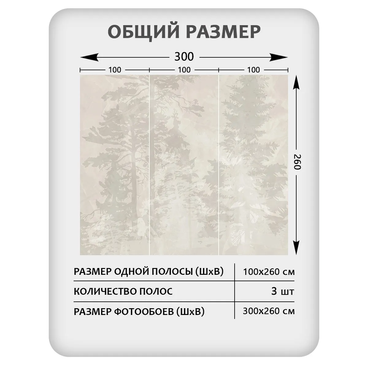 Фотообои рулонные Citydecor Таинственный лес 21 на флизелиновой основе 300x260 см