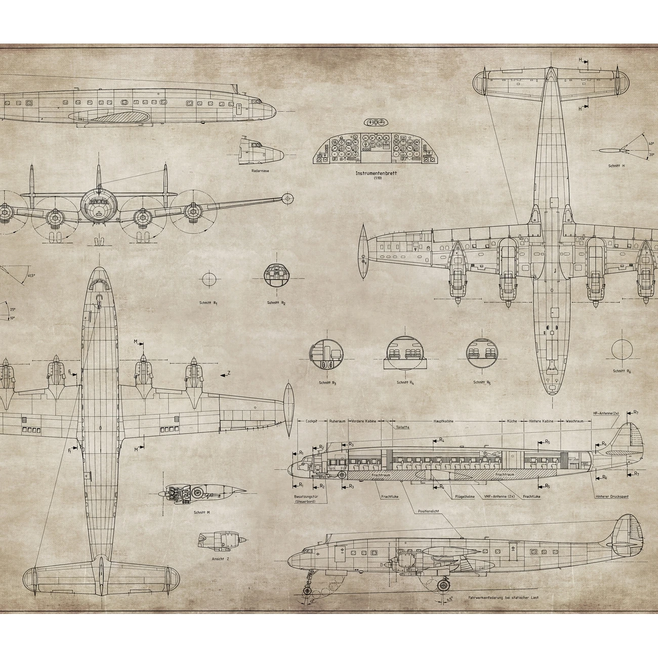 Фотообои рулонные Citydecor Technic 12 на флизелиновой основе 300x260 см