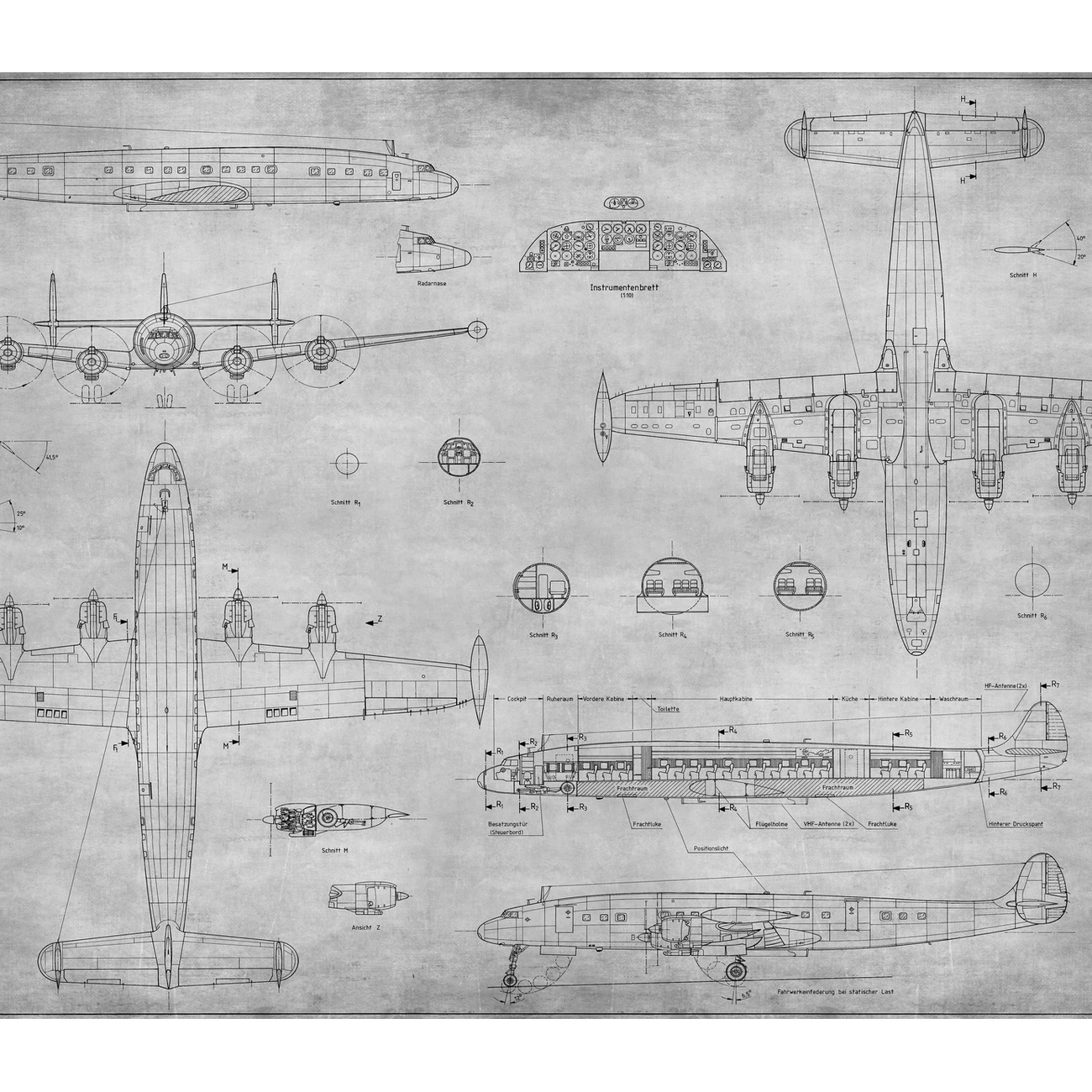 Фотообои рулонные Citydecor Technic 13 на флизелиновой основе 300x260 см