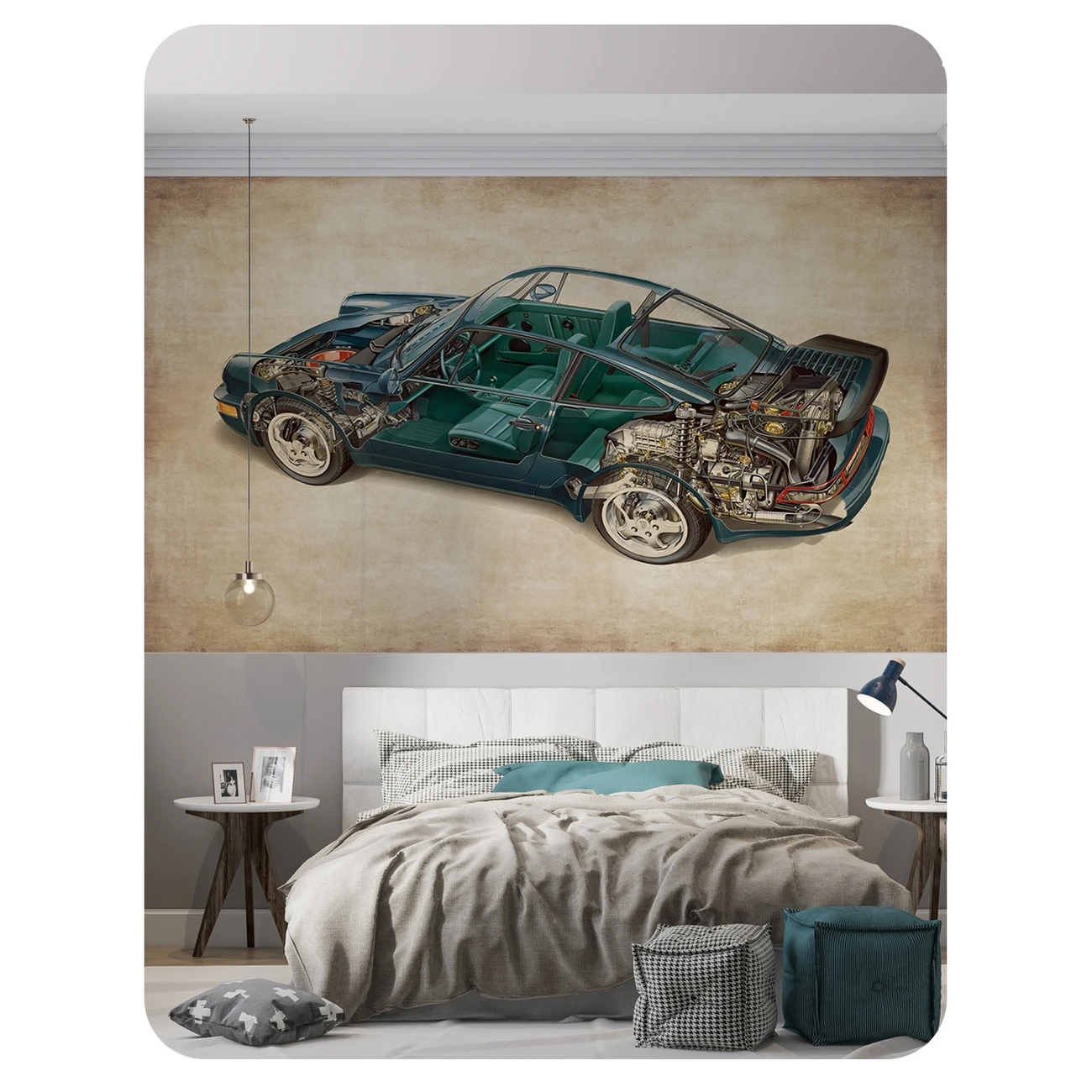 Фотообои рулонные Citydecor Technic 20 на флизелиновой основе 300x260 см