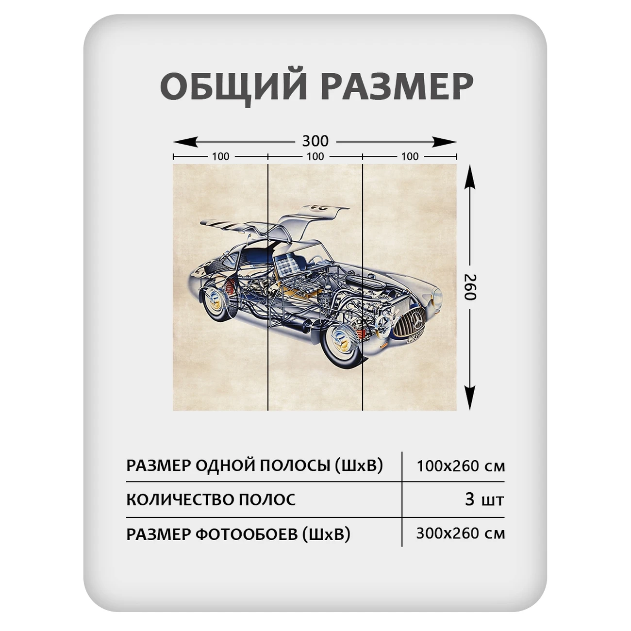 Фотообои рулонные Citydecor Technic 37 на флизелиновой основе 300x260 см