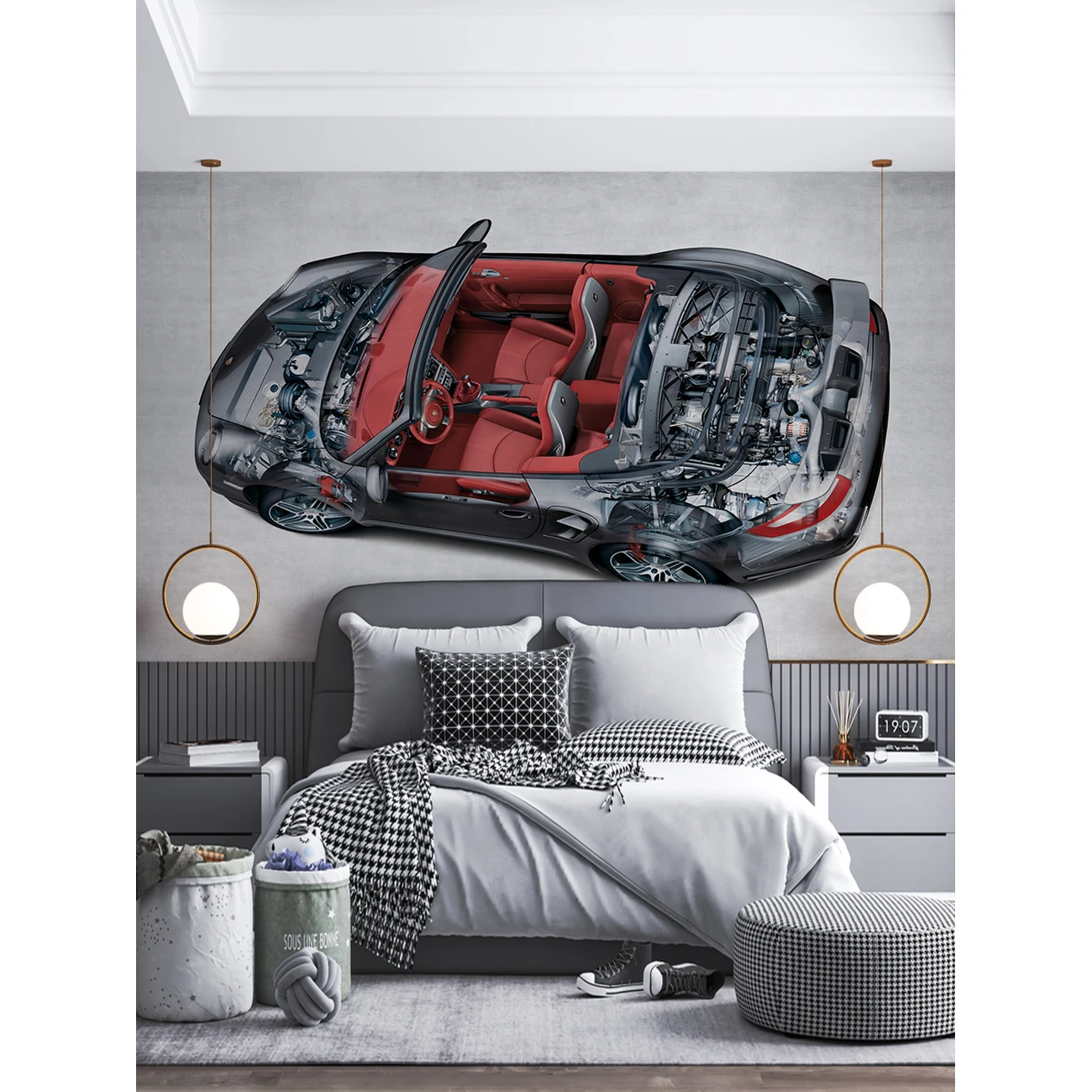 Фотообои рулонные Citydecor Technic 44 на флизелиновой основе 300x260 см