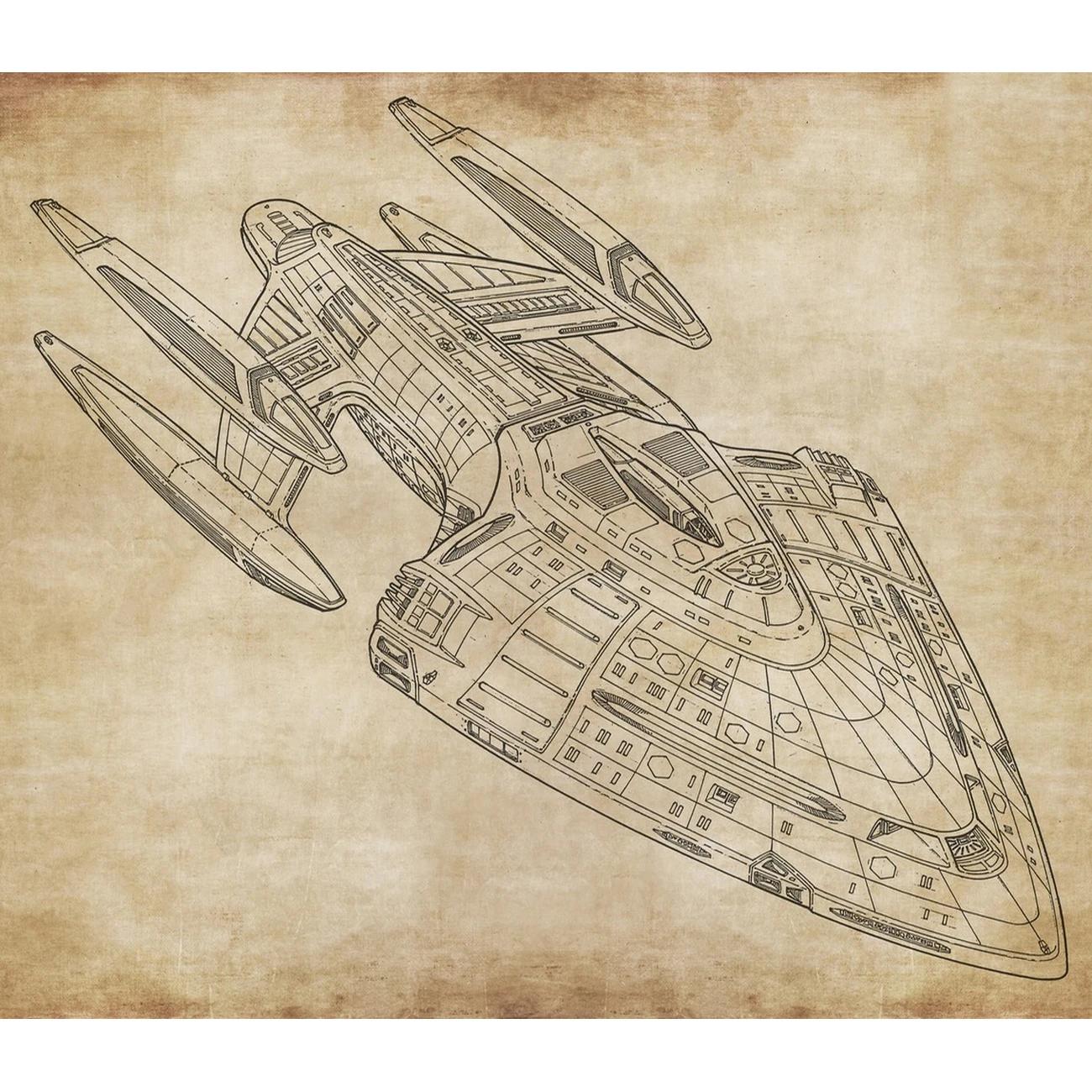 Фотообои рулонные Citydecor Technic 6 на флизелиновой основе 300x260 см