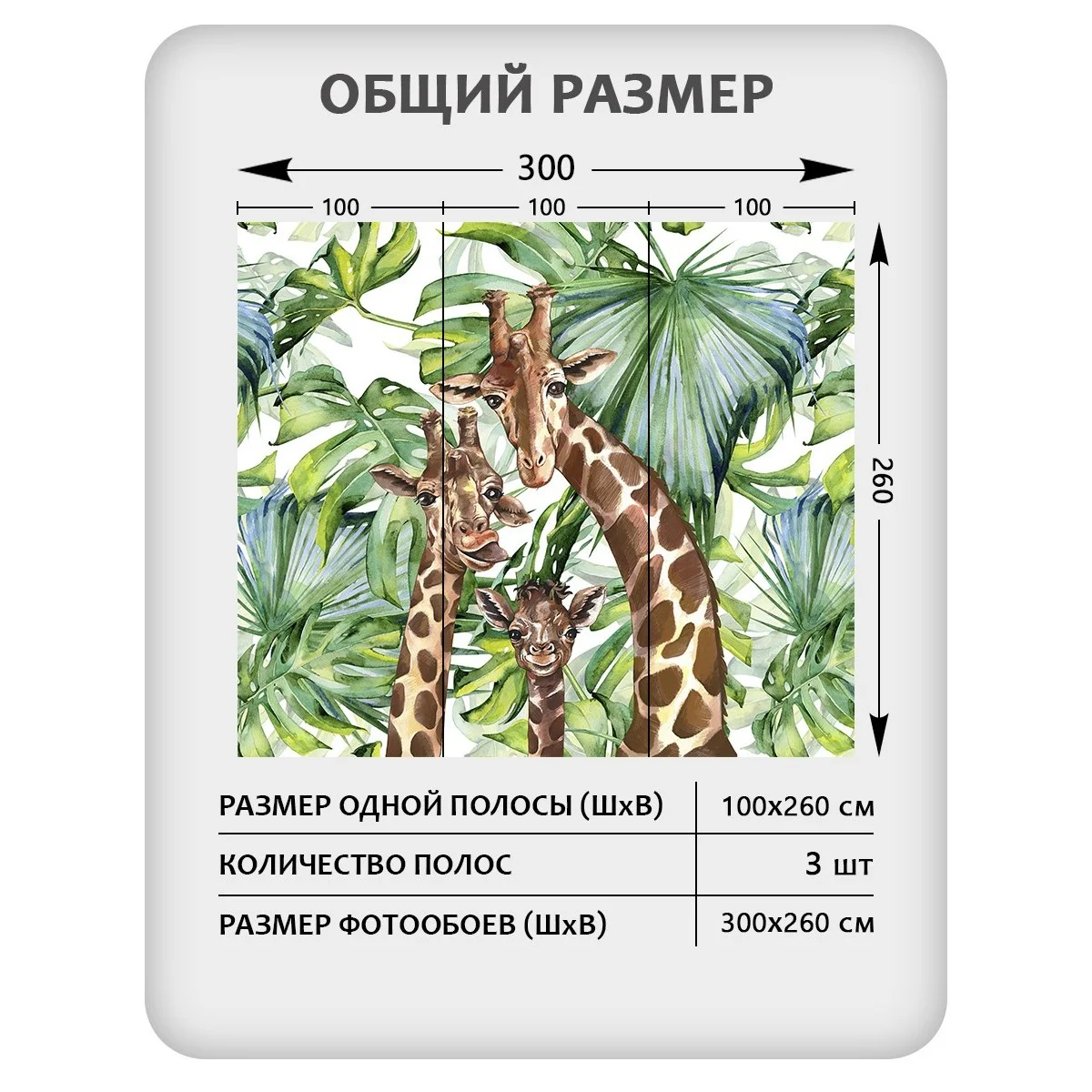 Фотообои рулонные Citydecor Веселая семейка 5 на флизелиновой основе 300x260 см