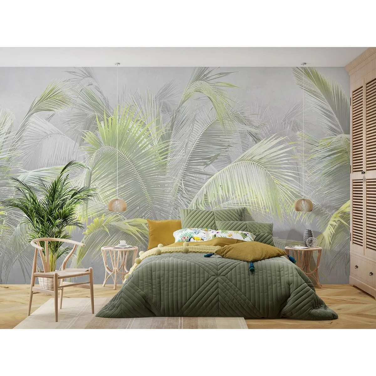 Бесшовное панно Citydecor Знойные тропики 9 на флизелиновой основе 300x270 см