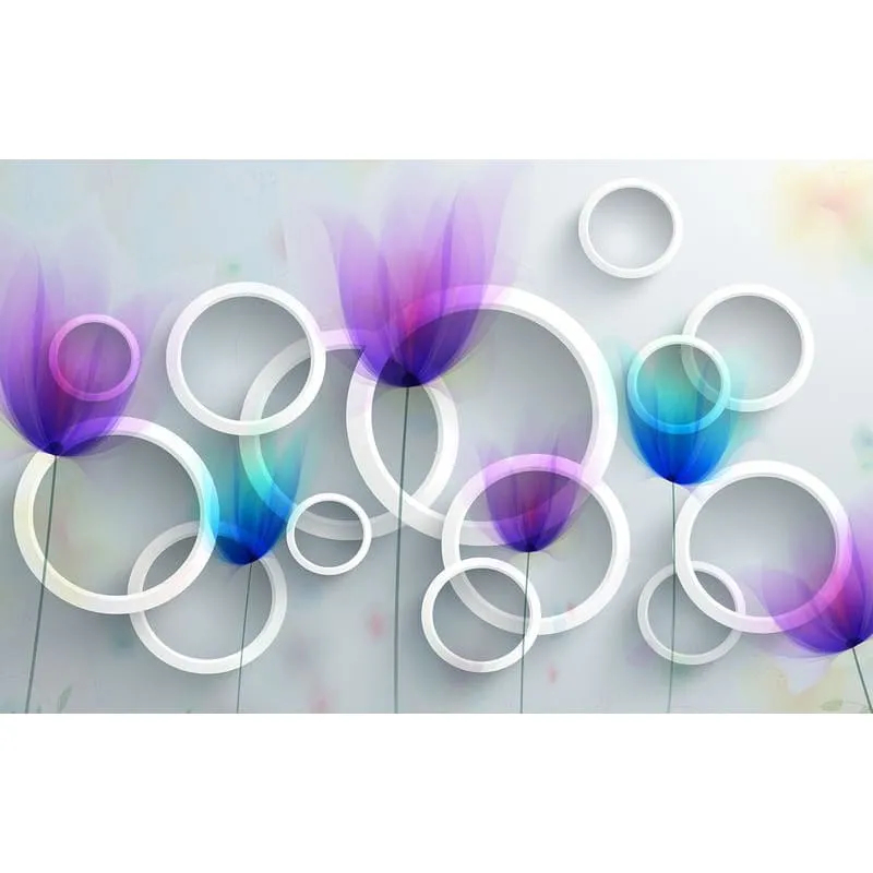 Фотообои рулонные Citydecor Абстракция с кругами 2 на флизелиновой основе 400x254 см