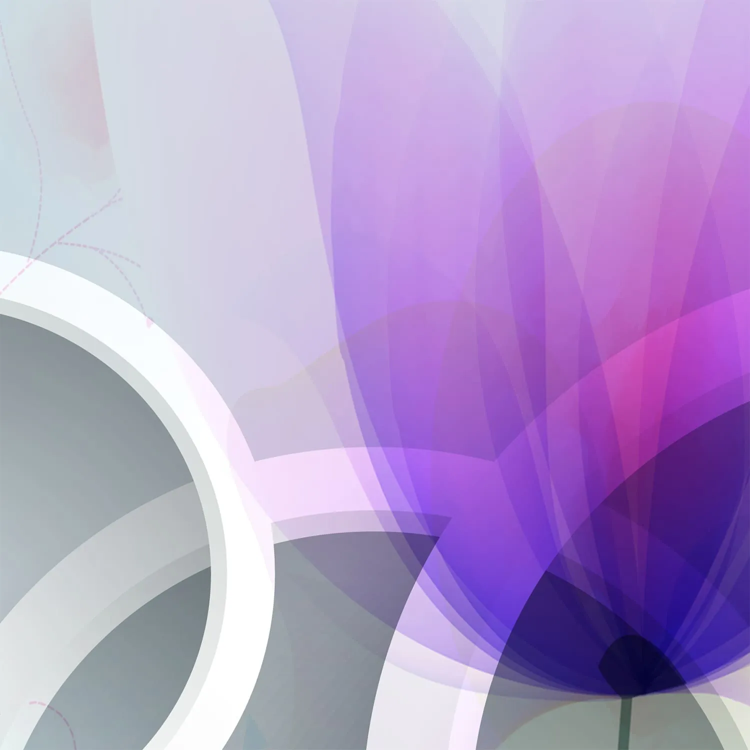 Фотообои рулонные Citydecor Абстракция с кругами 2 на флизелиновой основе 400x254 см