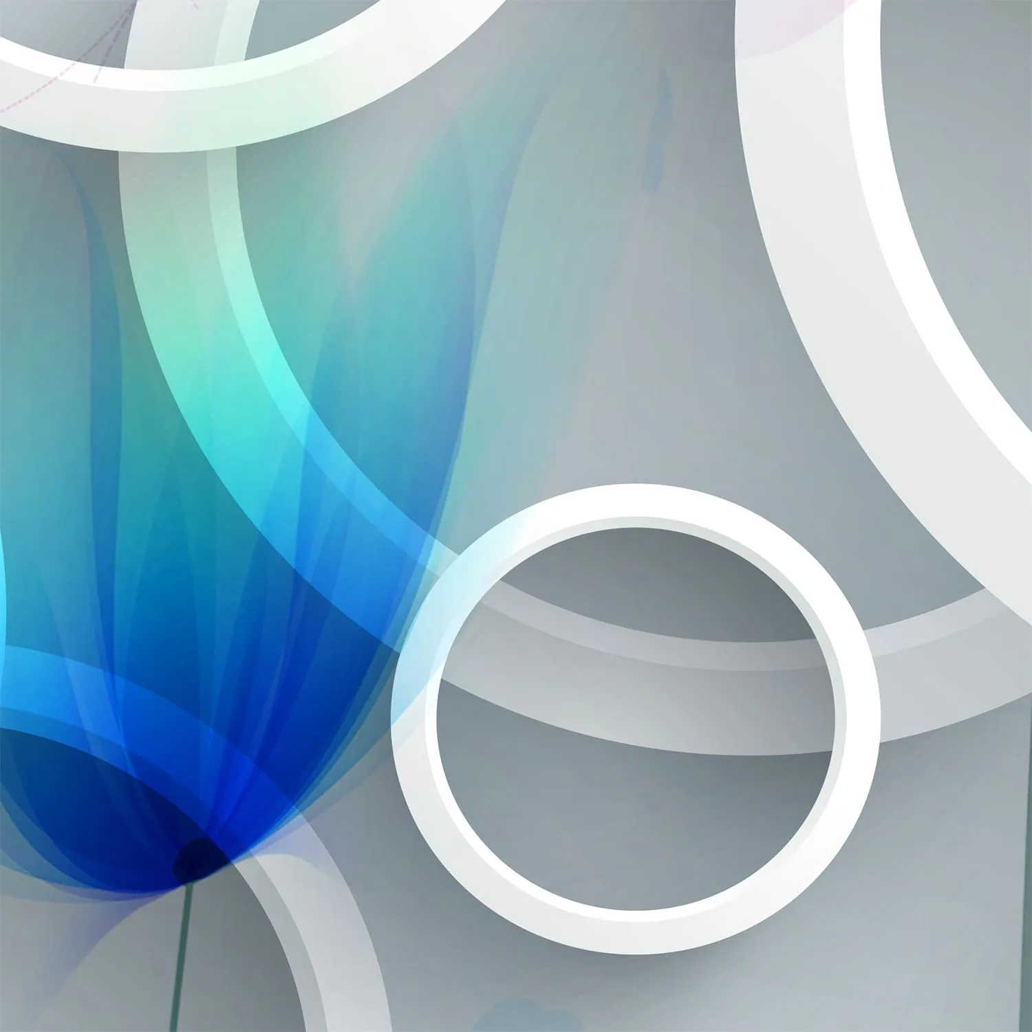 Фотообои рулонные Citydecor Абстракция с кругами 2 на флизелиновой основе 400x254 см