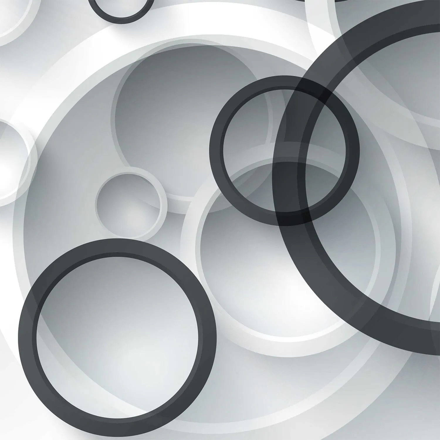 Фотообои рулонные Citydecor Абстракция с кругами 3 на флизелиновой основе 400x254 см