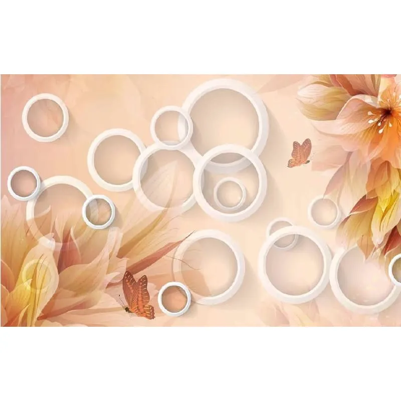 Фотообои рулонные Citydecor Цветочная абстракция 3D на флизелиновой основе 400x254 см