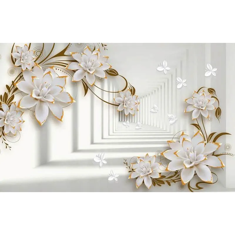 Фотообои рулонные Citydecor Цветочная абстракция 8 3D на флизелиновой основе 400x254 см