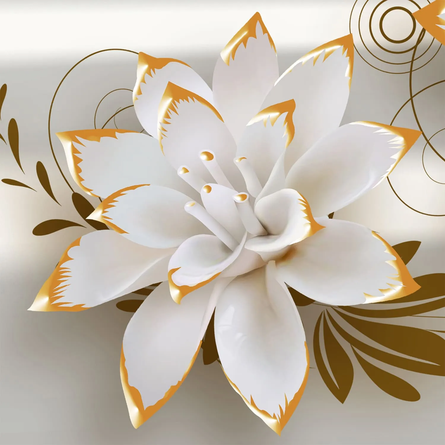 Фотообои рулонные Citydecor Цветочная абстракция 8 3D на флизелиновой основе 400x254 см