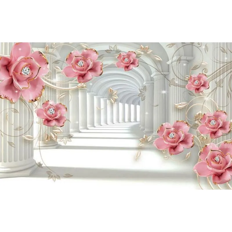 Фотообои рулонные Citydecor Цветочная абстракция 9 3D на флизелиновой основе 400x254 см