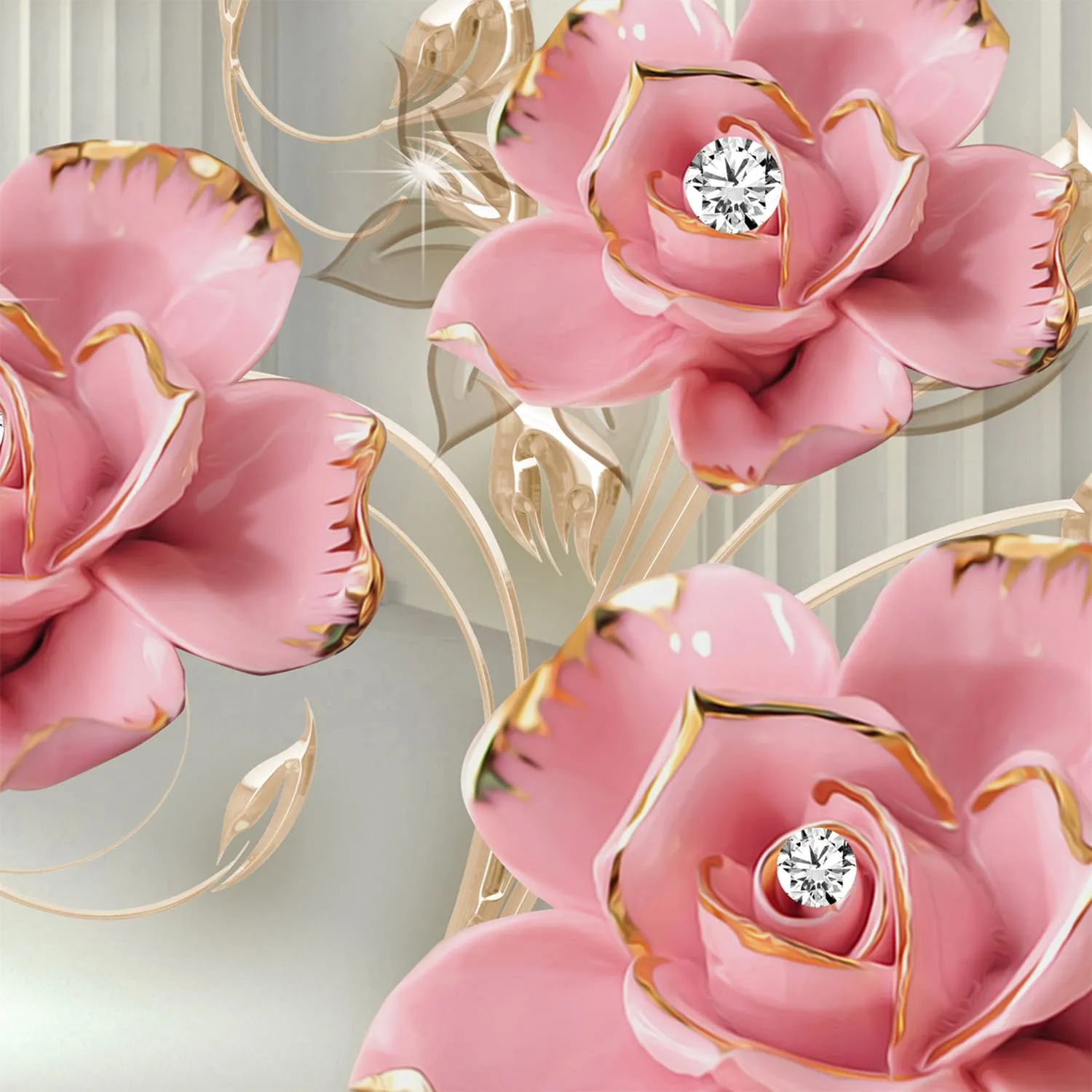 Фотообои рулонные Citydecor Цветочная абстракция 9 3D на флизелиновой основе 400x254 см