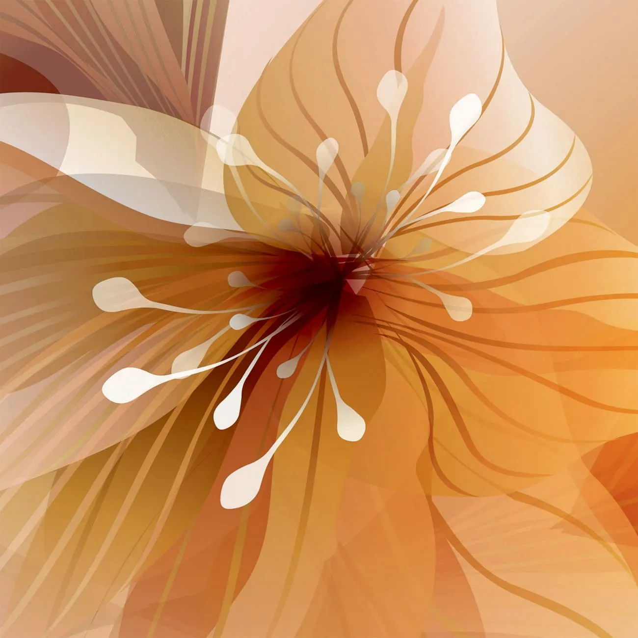 Фотообои рулонные Citydecor Цветочный декор 9 на флизелиновой основе 400x254 см