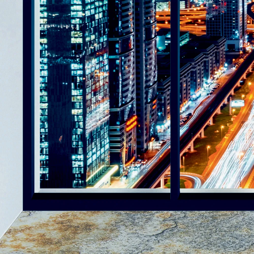 Бесшовное панно Citydecor Ночной город панорама на флизелиновой основе 400x270 см