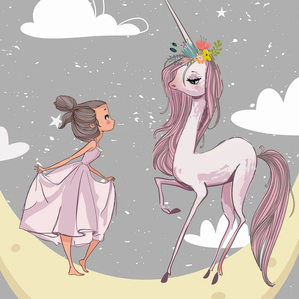 Дизайнерские фотообои рулонные Citydecor Princess 1 на флизелиновой основе 400x260 см