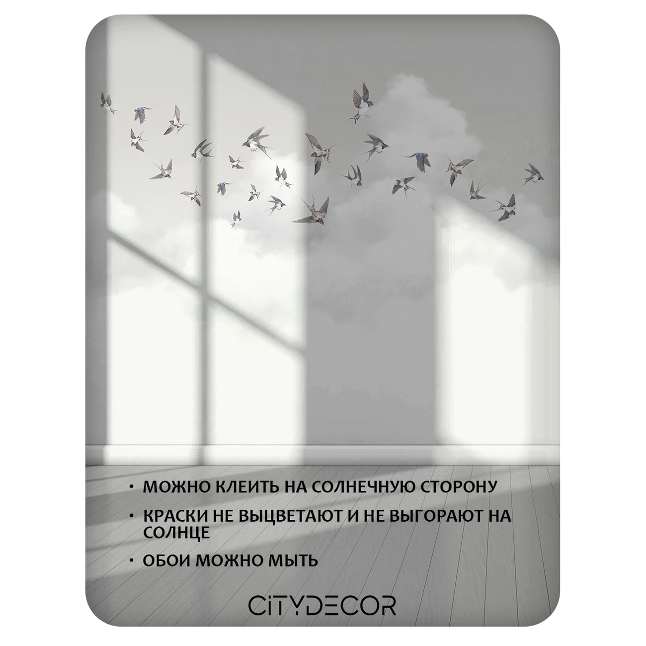 Фотообои рулонные Citydecor Air 10 на флизелиновой основе 400x260 см