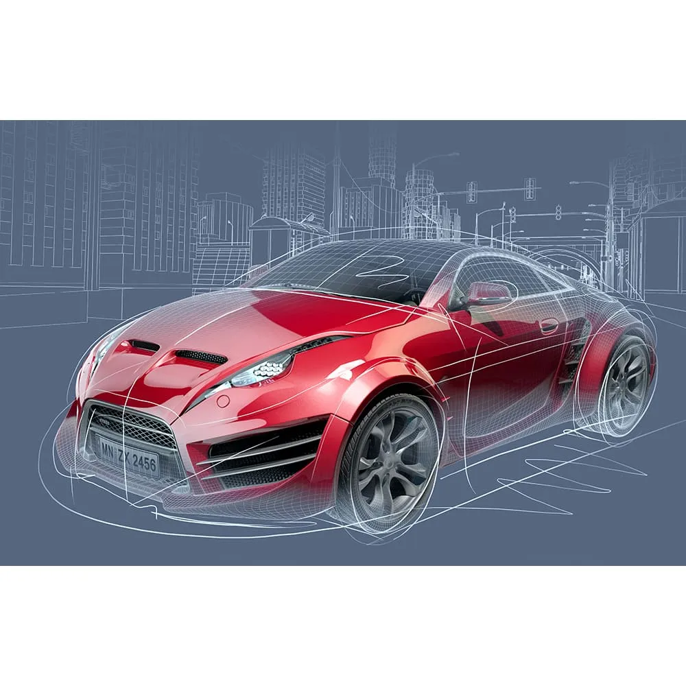 Фотообои рулонные Citydecor Автостиль на флизелиновой основе 400x260 см