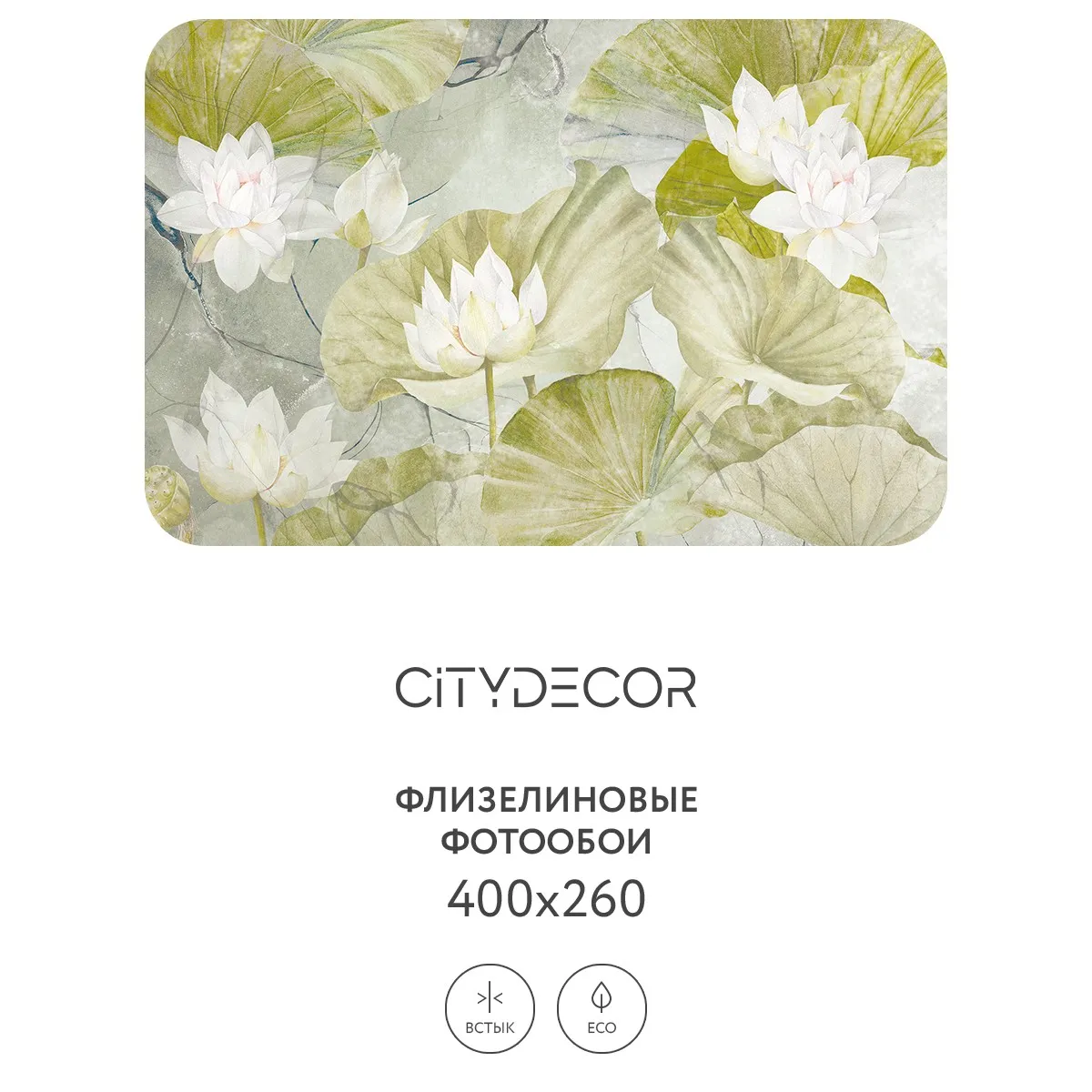 Дизайнерские фотообои рулонные Citydecor Blossom 12 на флизелиновой основе 400x260 см